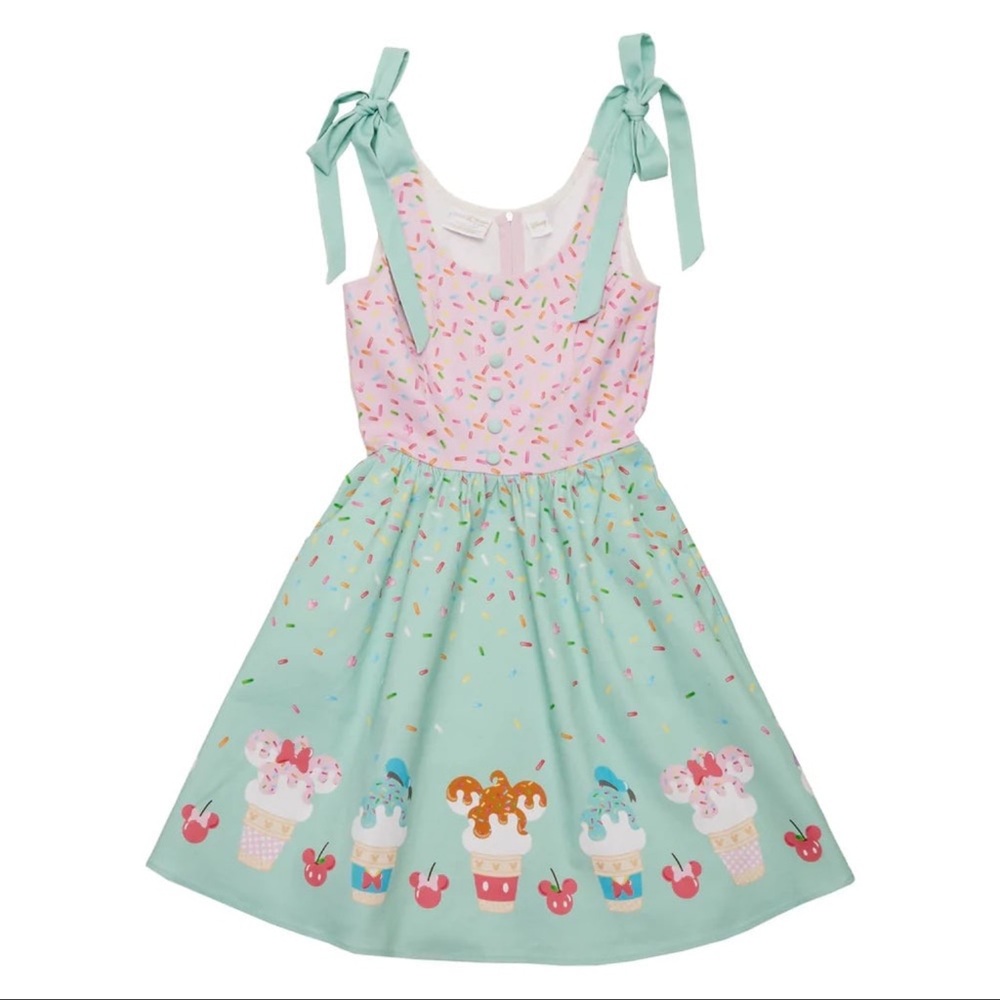 Loungefly stitch shoppe Disney ice cream dress XS
